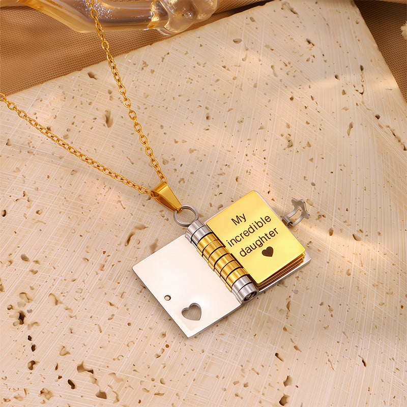 “My Little Star” Book Locket Necklace – Gift for Daughter or Son
