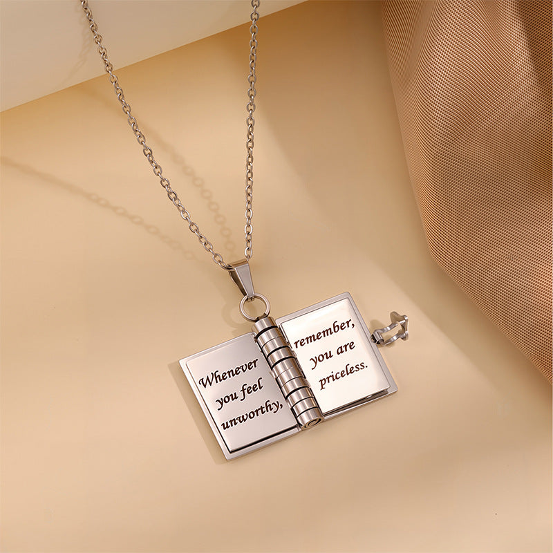 “My Little Star” Book Locket Necklace – Gift for Daughter or Son
