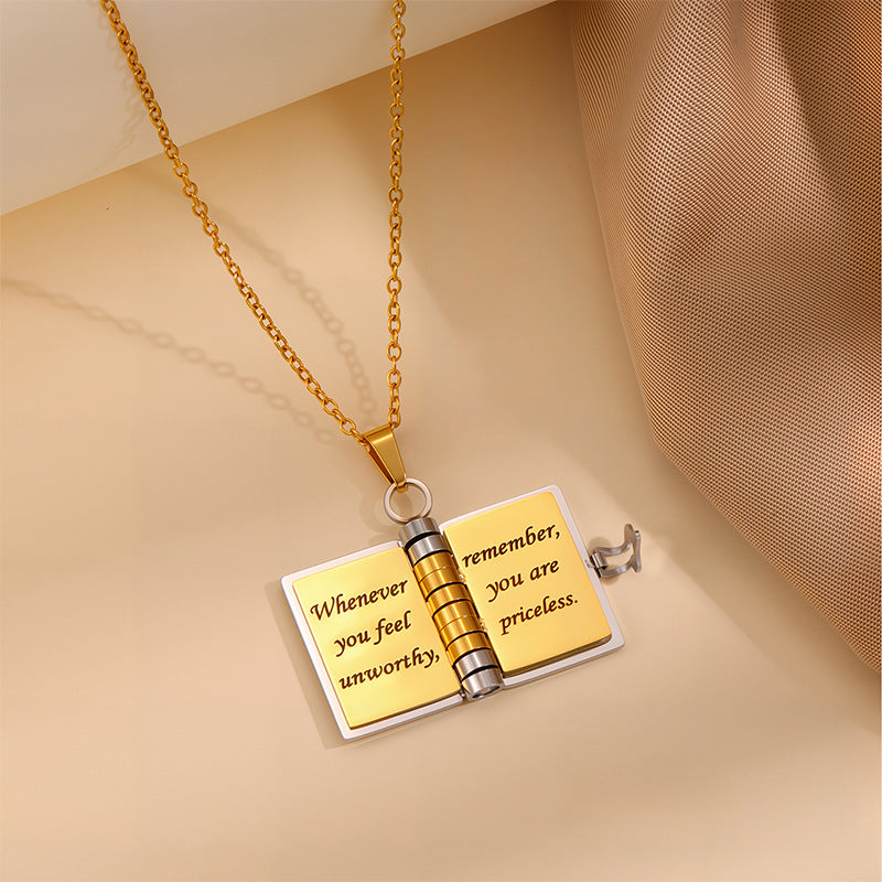 “My Little Star” Book Locket Necklace – Gift for Daughter or Son