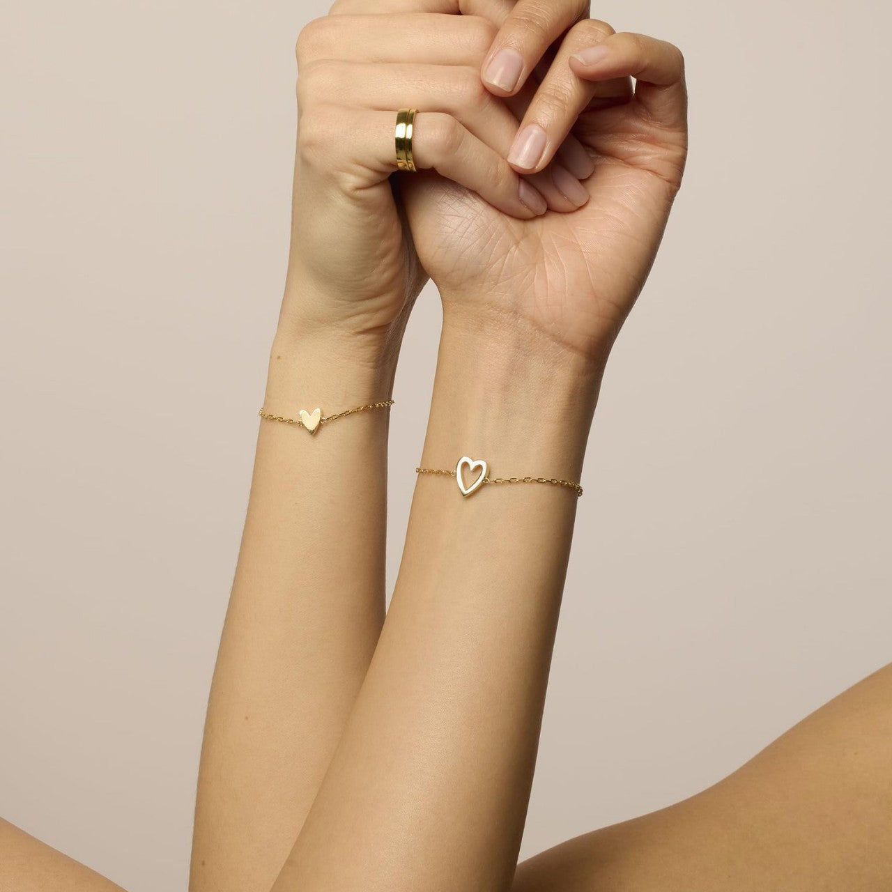 2 Pieces Matching Heart Bracelets – BFF & Mother Daughter Set
