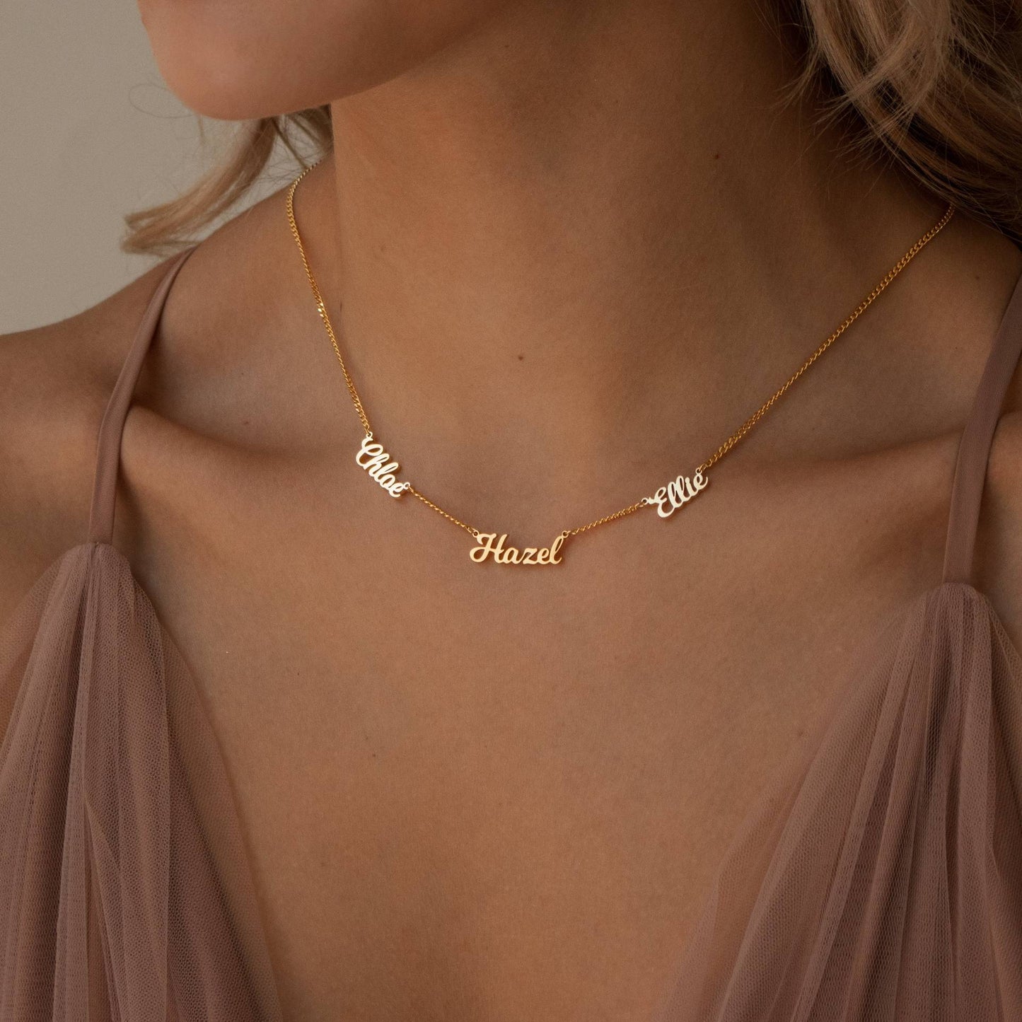 Personalized Name Necklace with 1–6 Names