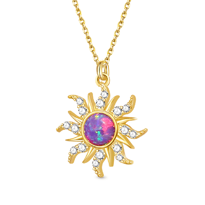 Golden Sun Opal Earring Necklace Bracelet Jewelry Set
