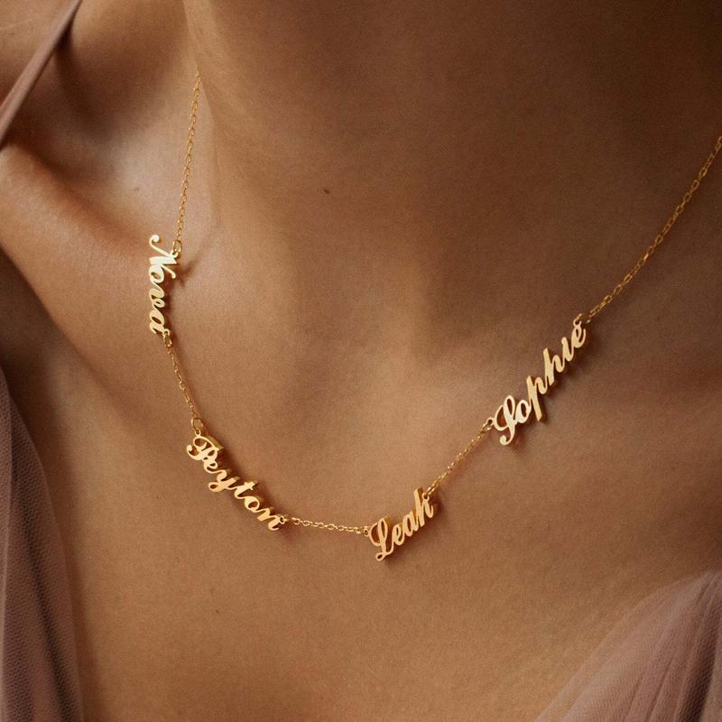 Personalized Name Necklace with 1–6 Names