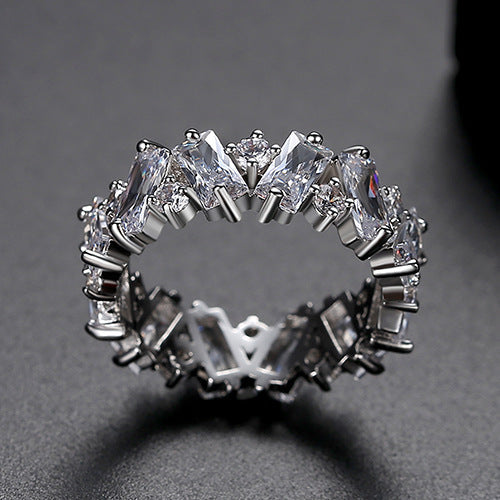 Colorful Cubic Zirconia Ring – 18K Gold Plated