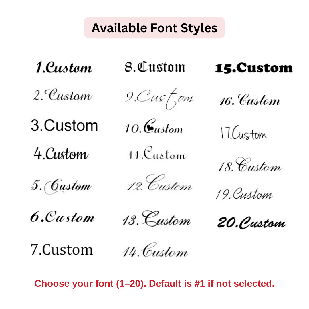 Personalized Name Necklace – 20 Fonts Available