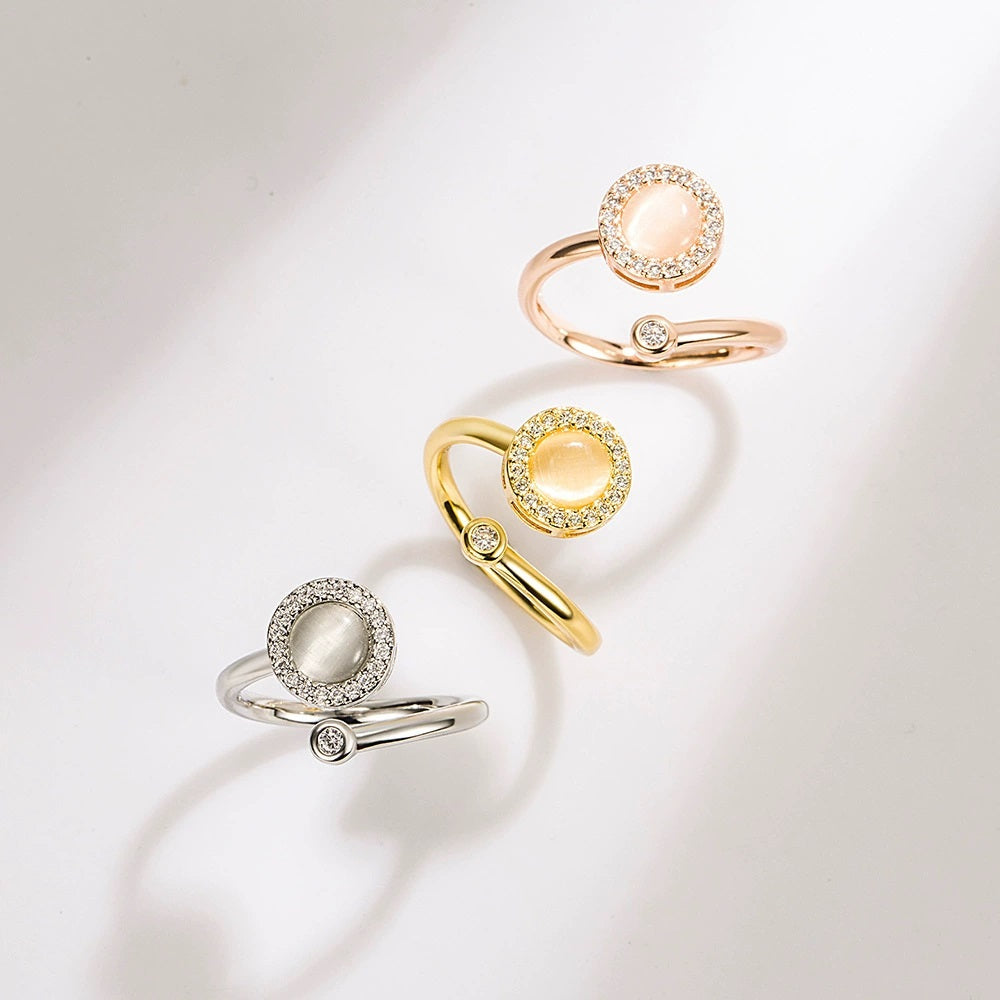 Cat’s Eye Stone Spinner Ring