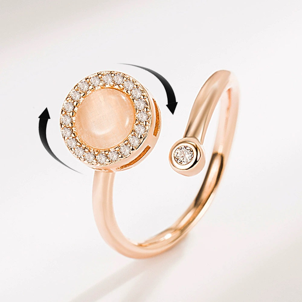 Cat’s Eye Stone Spinner Ring
