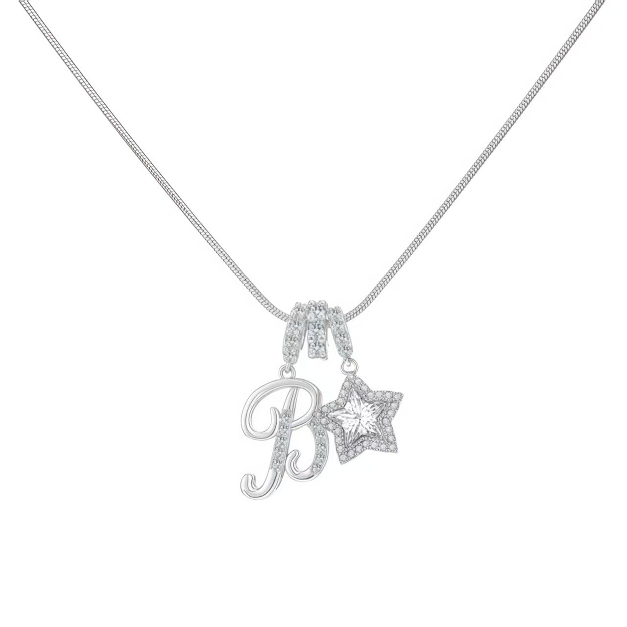 Initial & Star Pendant Necklace – Waterproof & Tarnish-Free