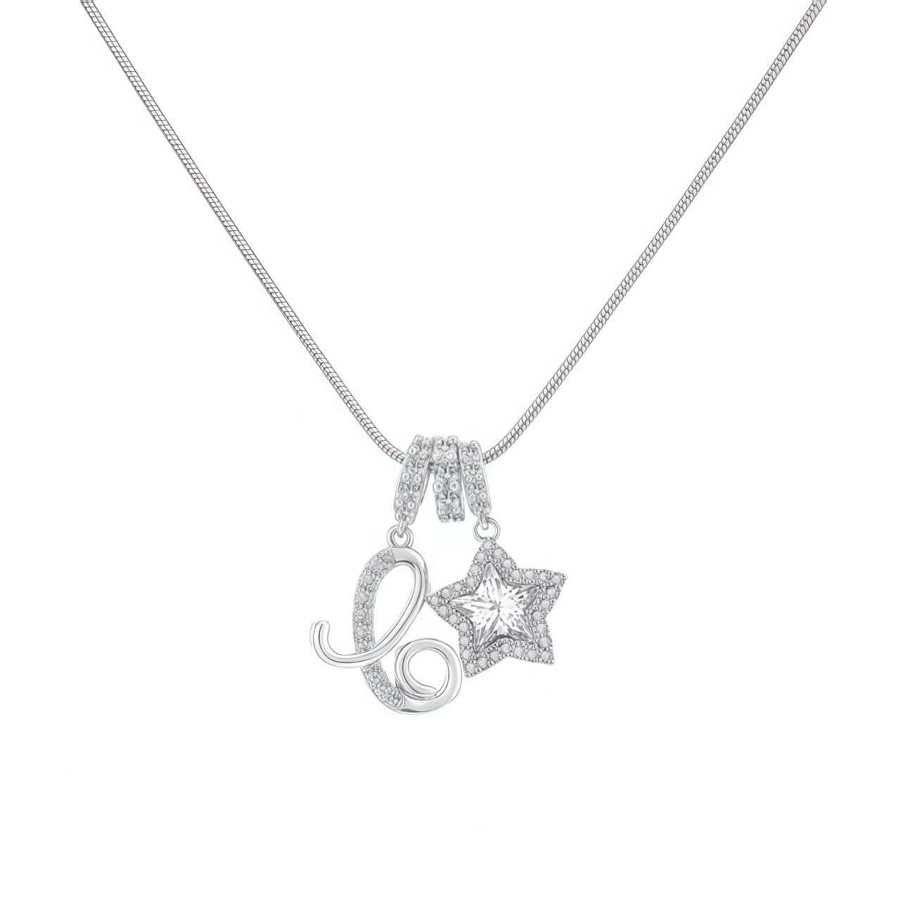 Initial & Star Pendant Necklace – Waterproof & Tarnish-Free