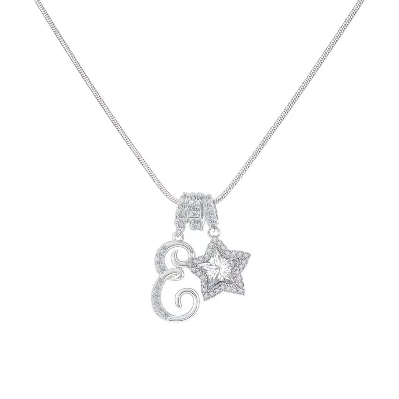 Initial & Star Pendant Necklace – Waterproof & Tarnish-Free