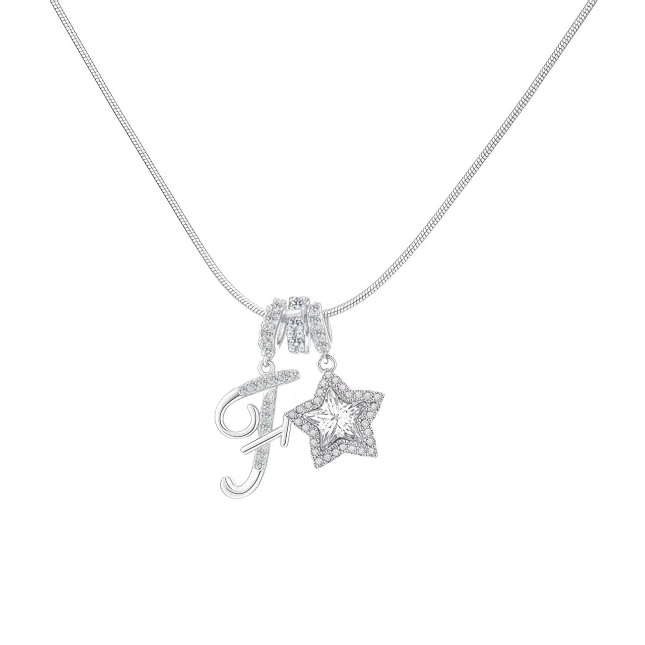 Initial & Star Pendant Necklace – Waterproof & Tarnish-Free