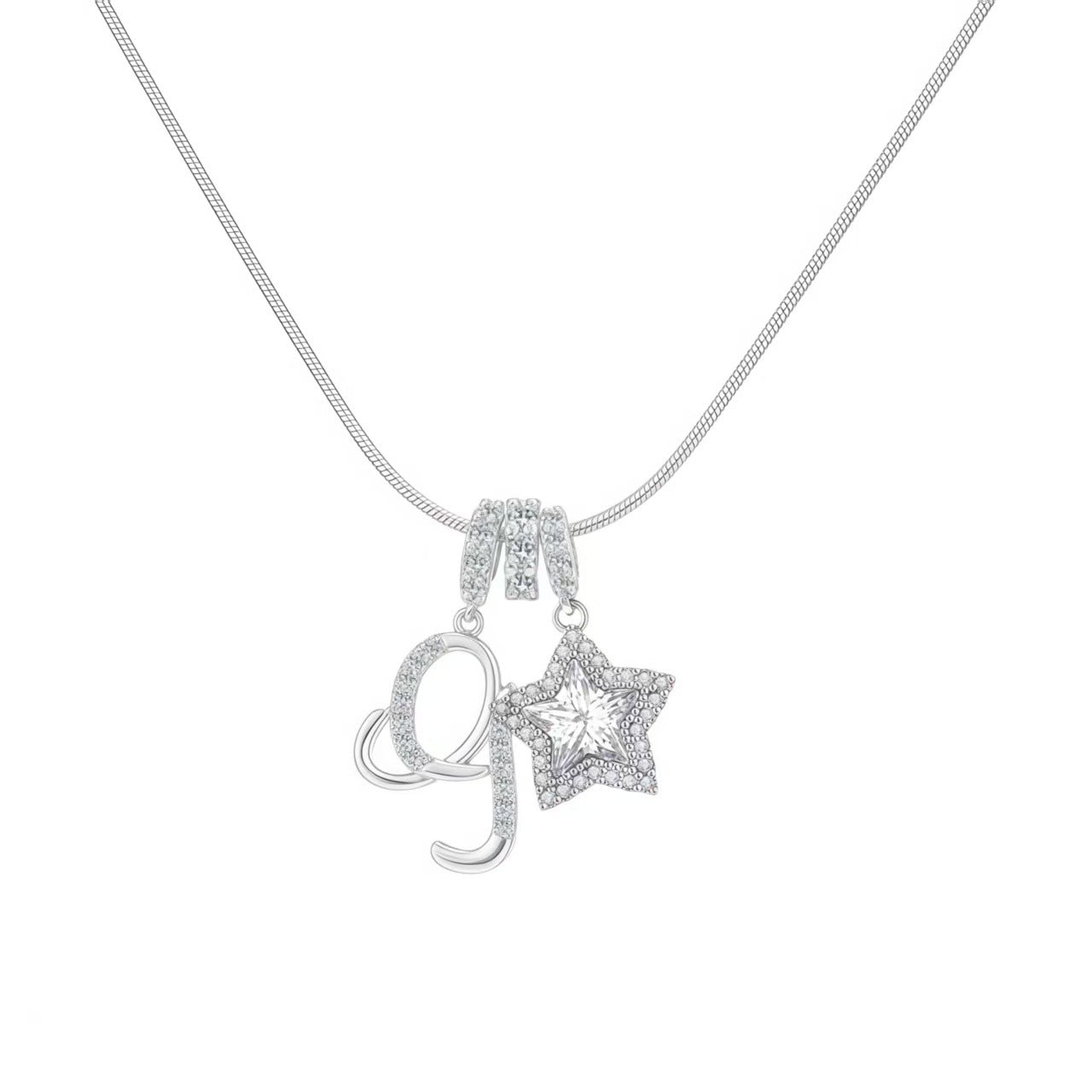 Initial & Star Pendant Necklace – Waterproof & Tarnish-Free