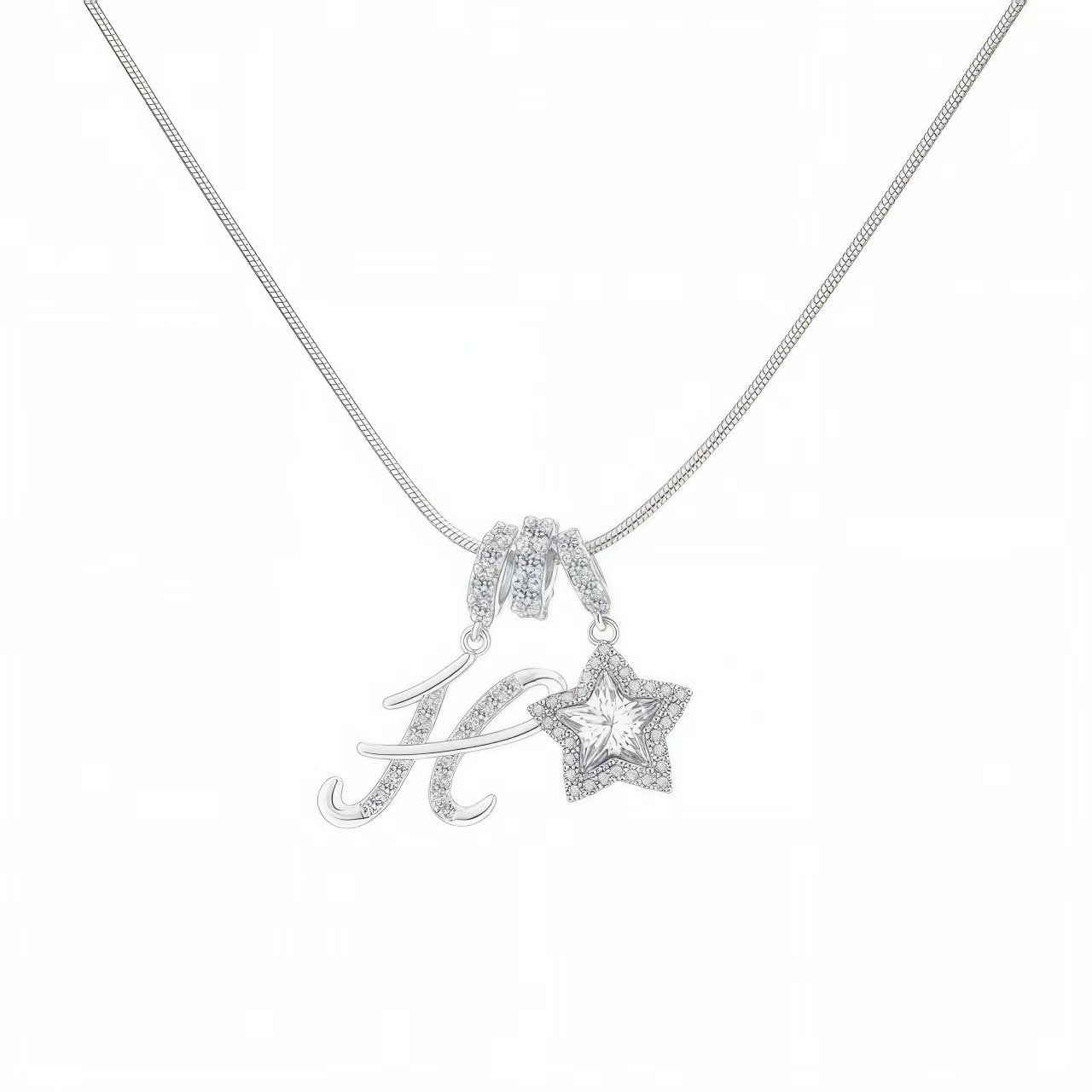Initial & Star Pendant Necklace – Waterproof & Tarnish-Free
