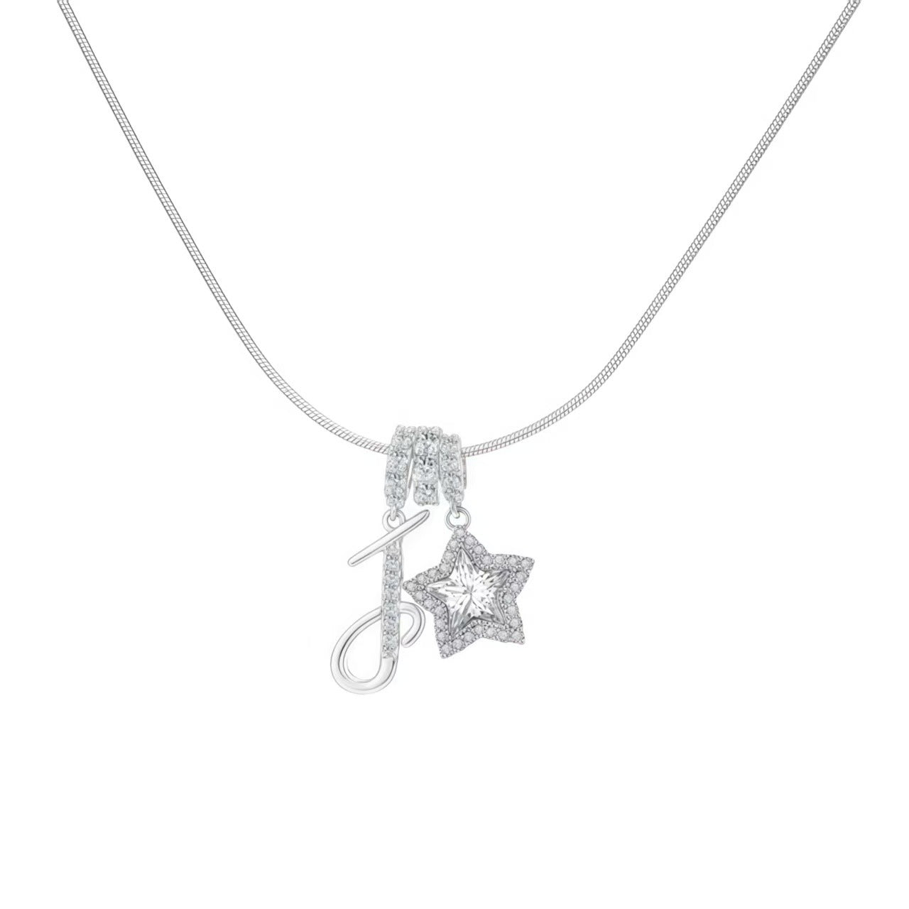 Initial & Star Pendant Necklace – Waterproof & Tarnish-Free