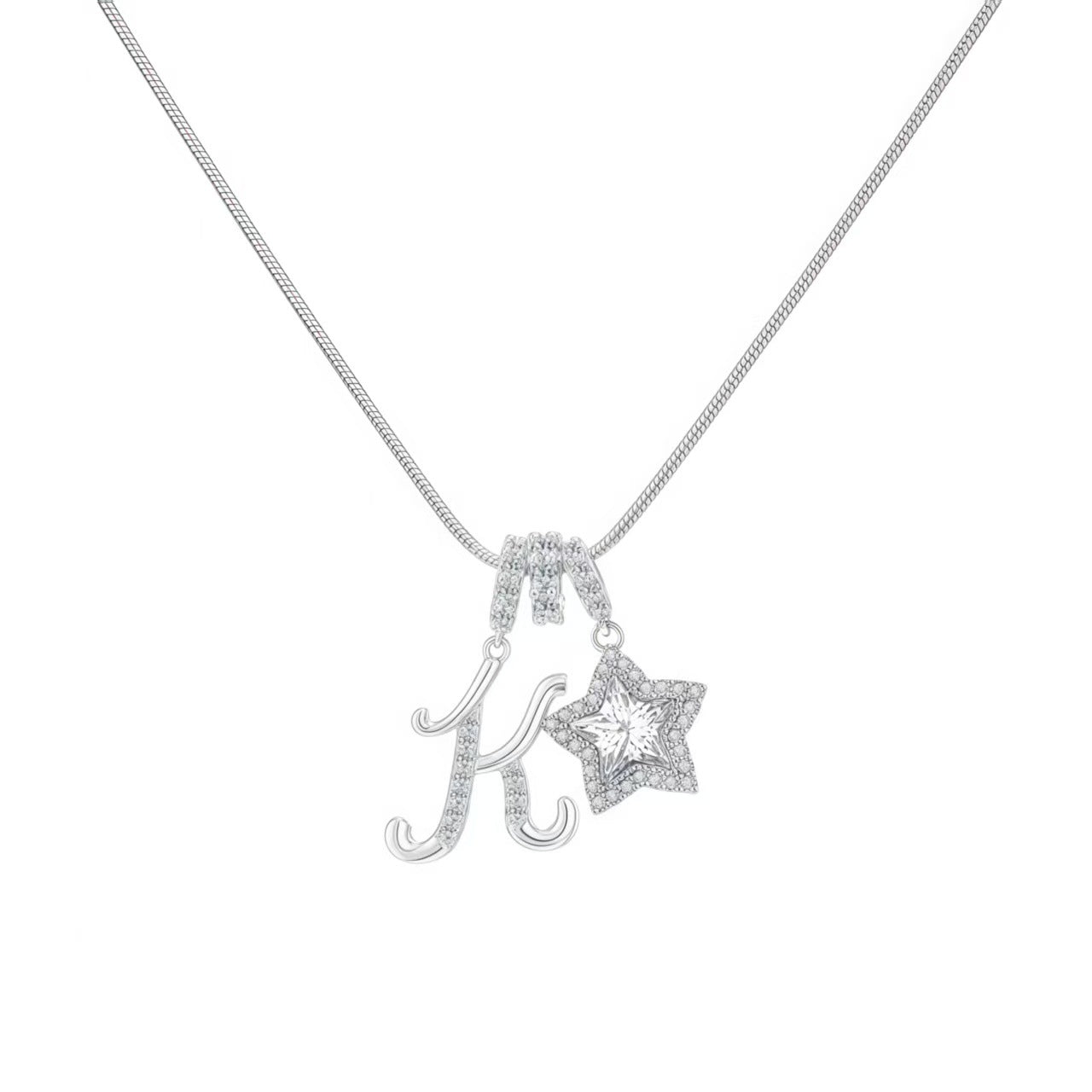 Initial & Star Pendant Necklace – Waterproof & Tarnish-Free
