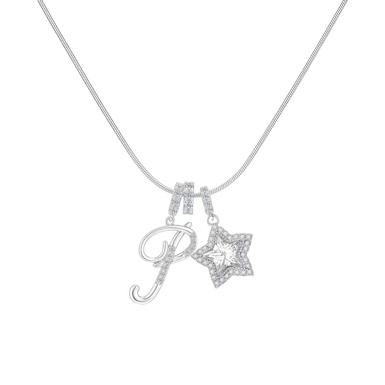 Initial & Star Pendant Necklace – Waterproof & Tarnish-Free