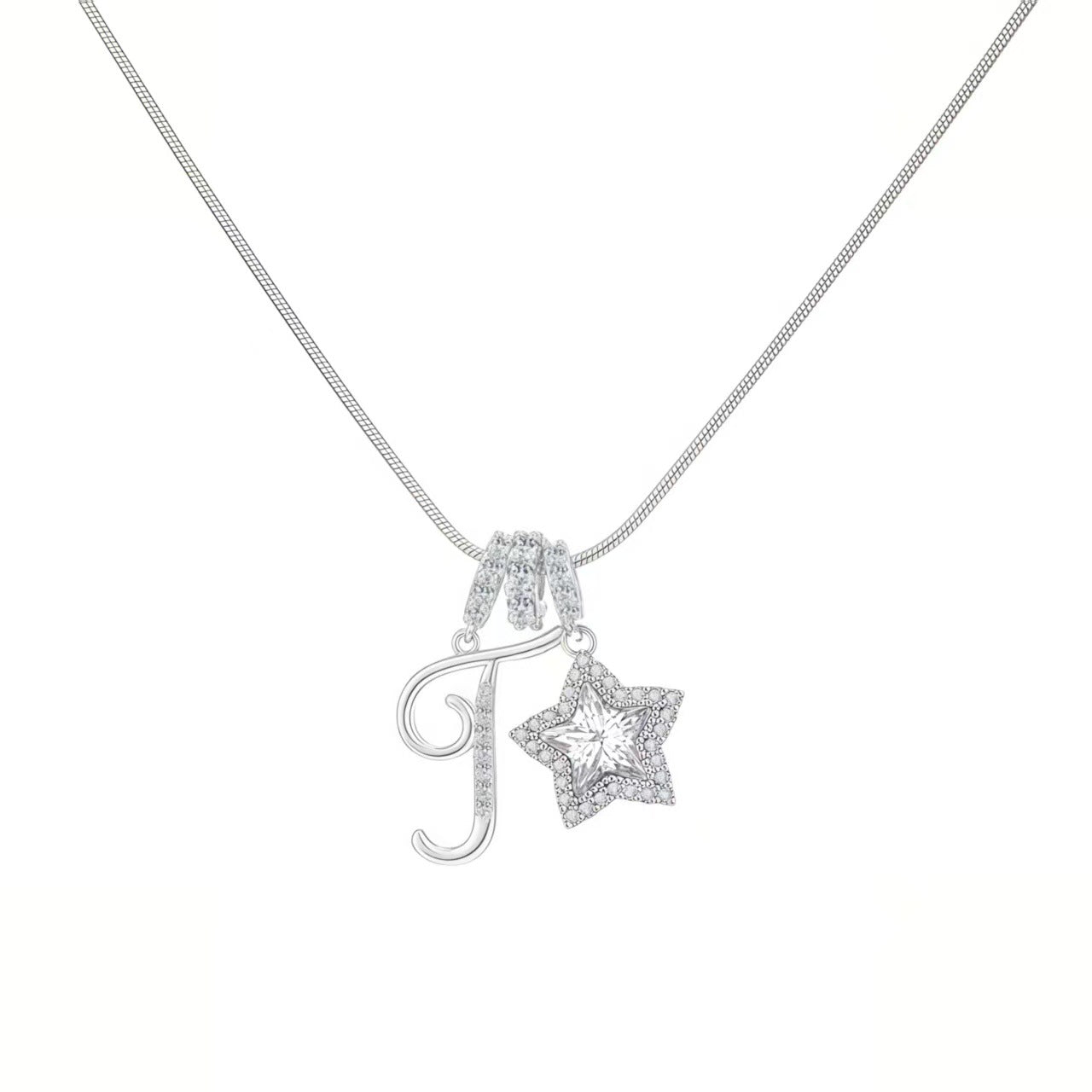 Initial & Star Pendant Necklace – Waterproof & Tarnish-Free