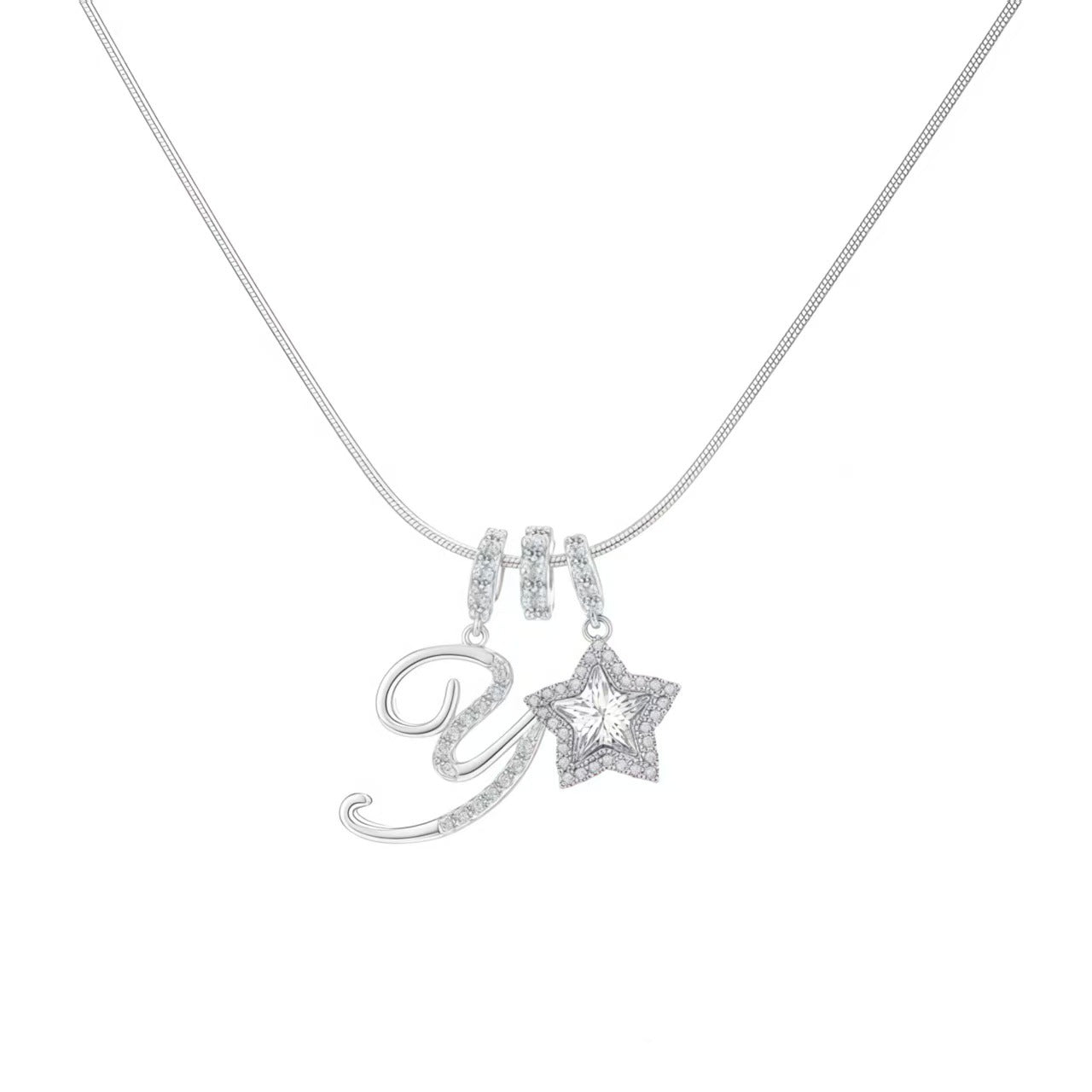 Initial & Star Pendant Necklace – Waterproof & Tarnish-Free