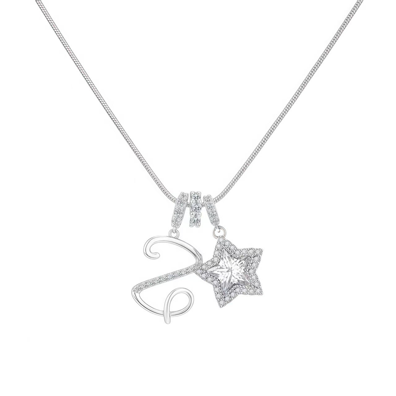 Initial & Star Pendant Necklace – Waterproof & Tarnish-Free